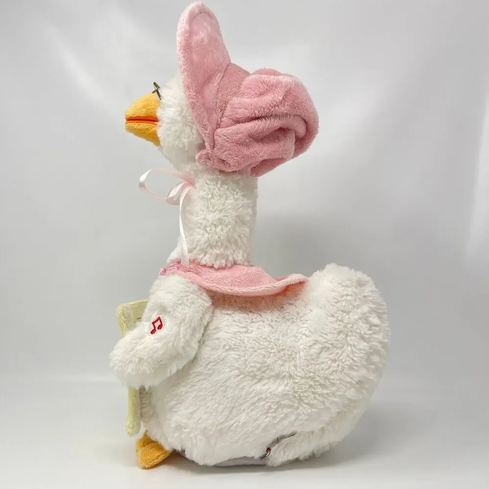 Cuddle Barn Mother Goose Read Along Talking Soft Plush Animatronic Toy Pink